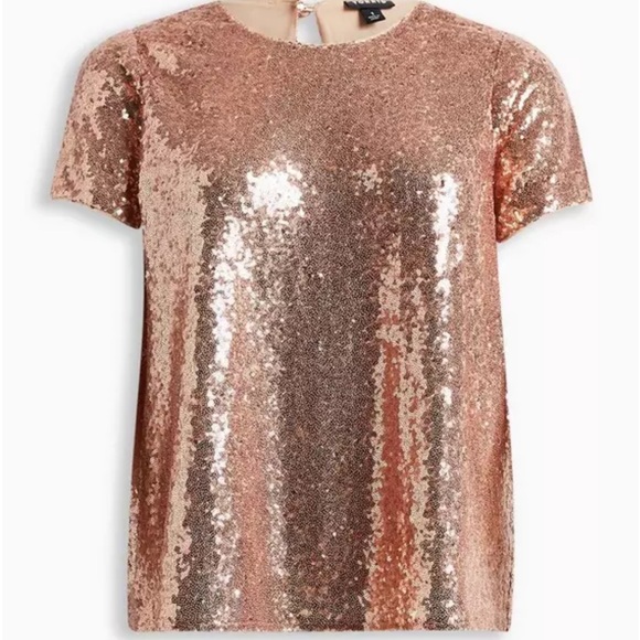 torrid Tops - Sequin Rose Gold Top